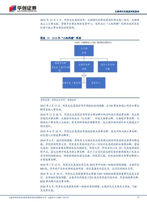 华创证券 互联网巨头组织架构变迁研究 